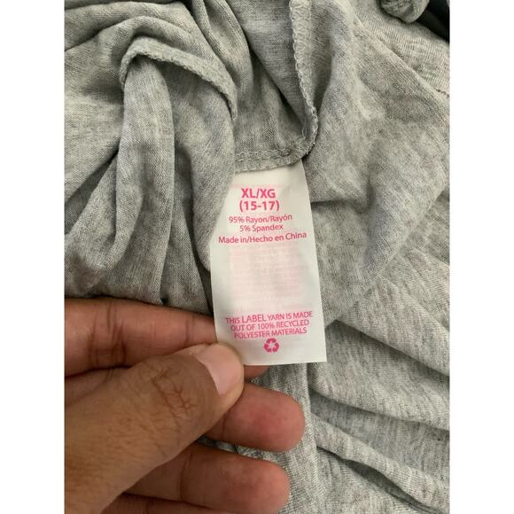 No Boundaries Juniors Women Ringer Tee with Mask Top Shirt Size XL - NWT - Picture 5 of 7